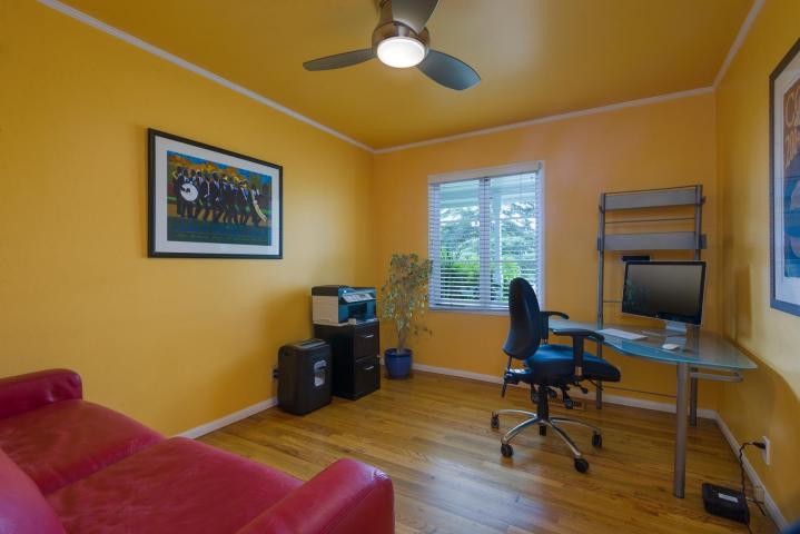 Example of a classic home office design in Santa Barbara