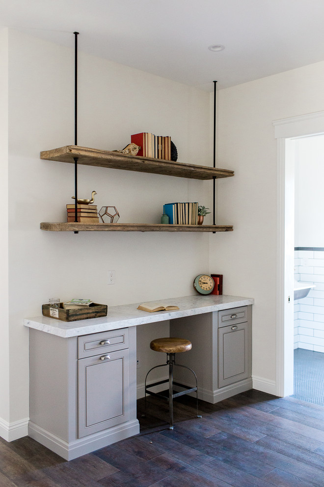 Inspiration for a transitional home office remodel in Phoenix