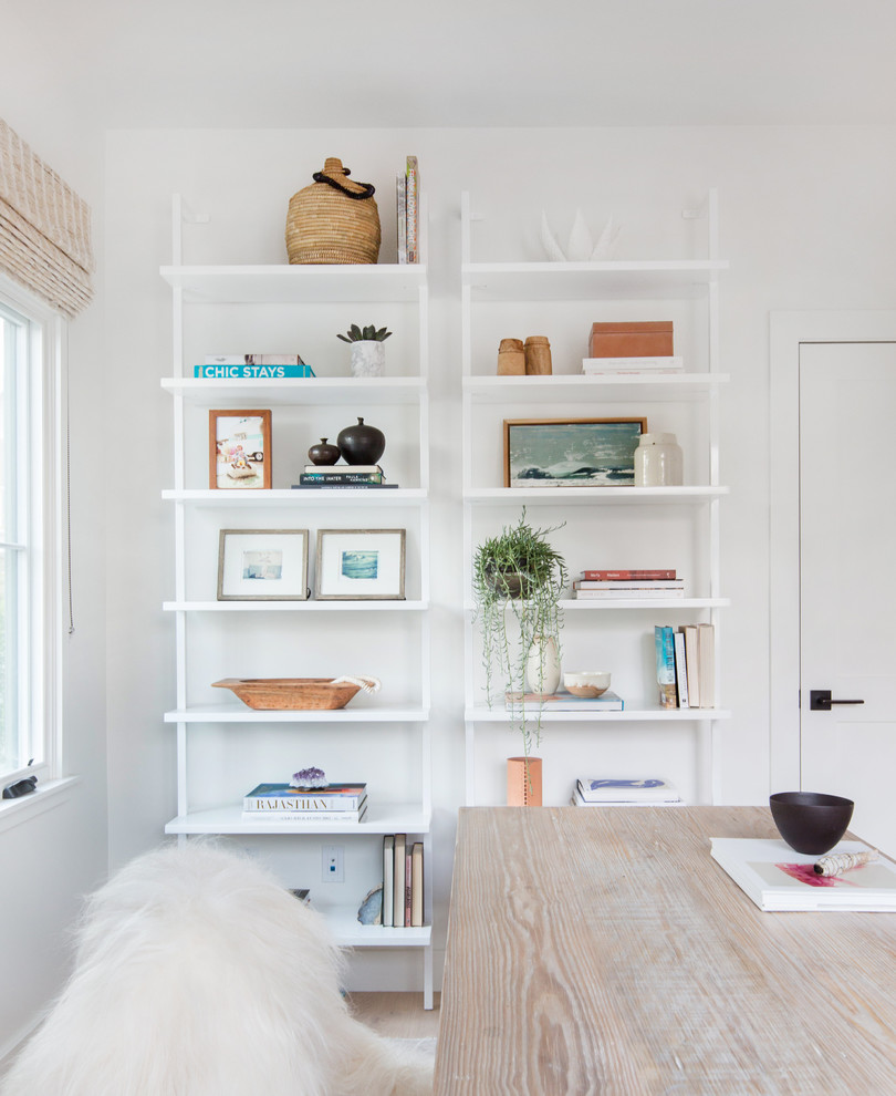 Inspiration for a transitional home office remodel in San Diego