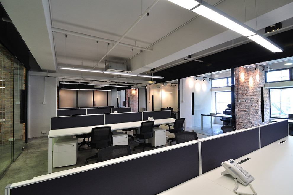 A Cool Raw Office Design Modern Home Office Hong Kong by The