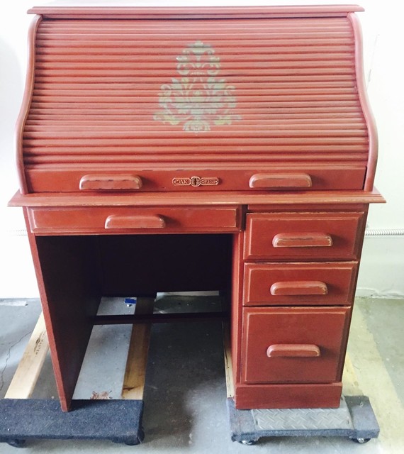 A restored rolltop desk we did. Shabbychic Style Home Office