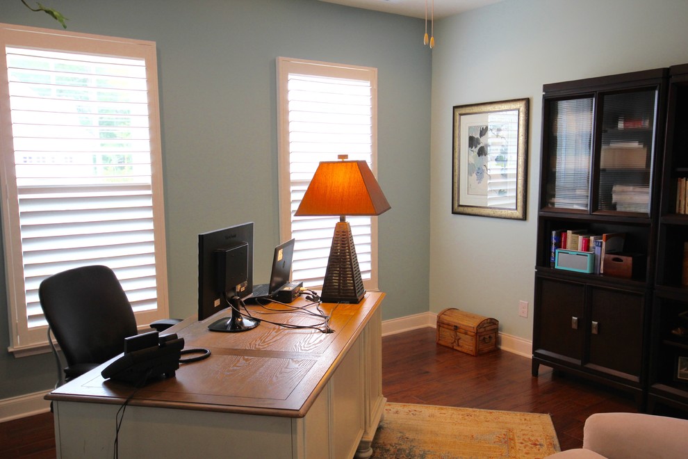 This is an example of a bohemian home office in Atlanta.