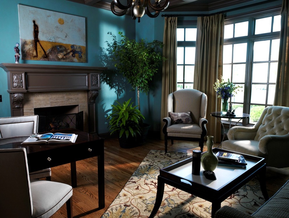 Trendy home office photo in Nashville