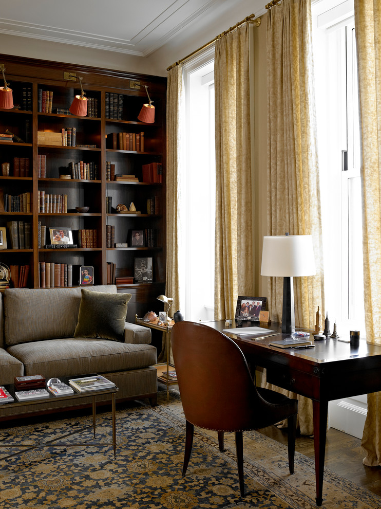 An Historical Fantasy Traditional Home Office New York by Rusk