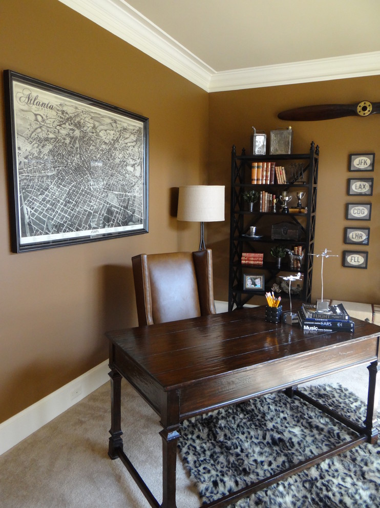 Home office - traditional home office idea in Atlanta