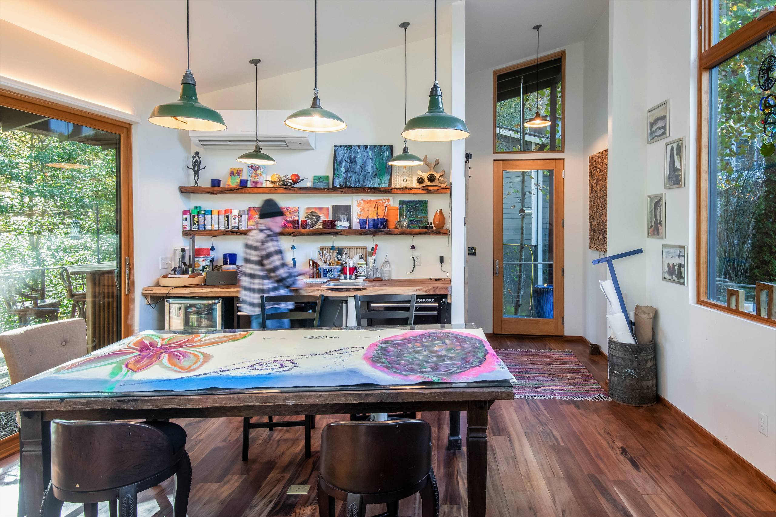 Art Studio Eclectic Home Office Other By Rusafova Markulis Architects Houzz