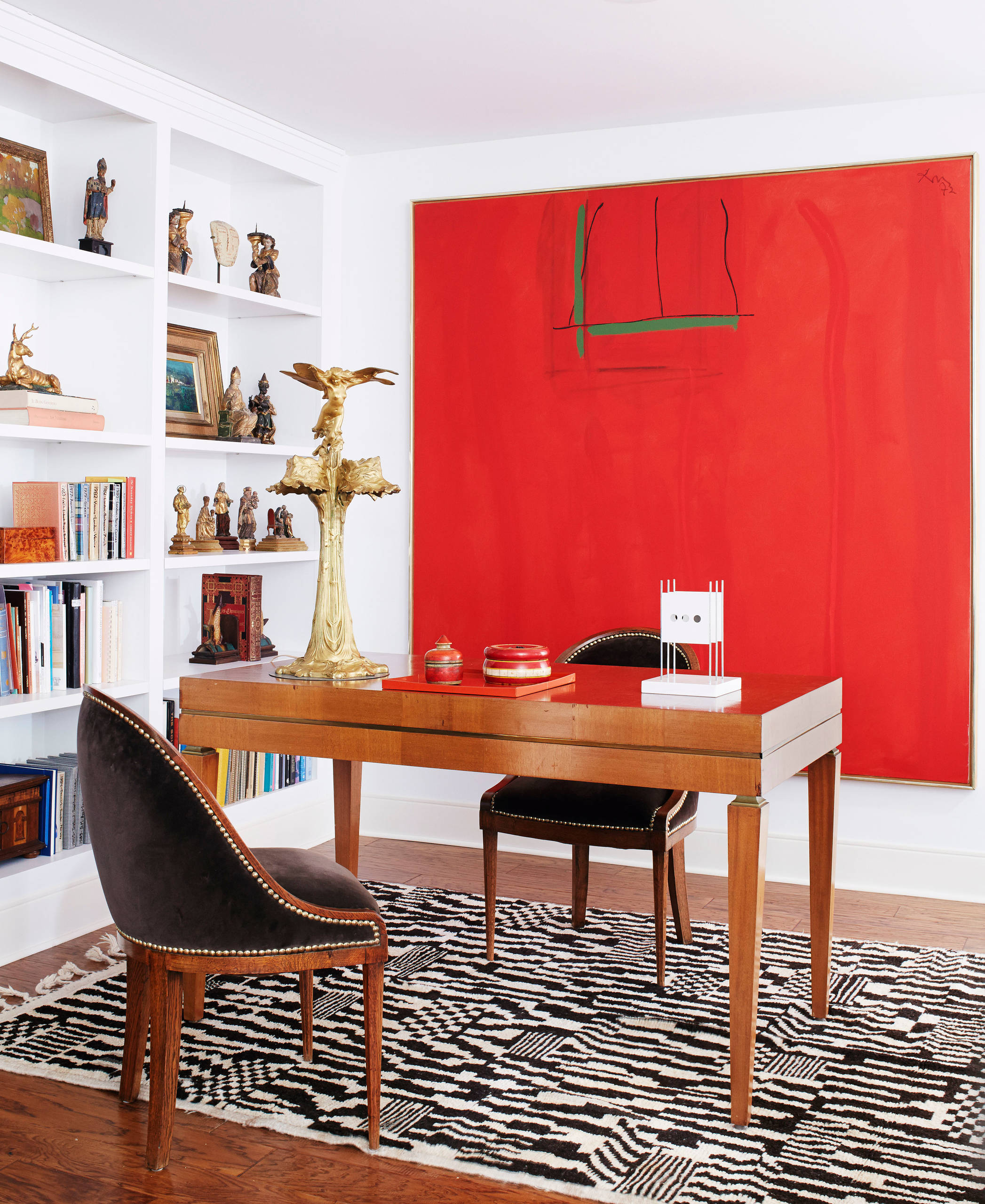 75 Contemporary Red Home Office Ideas You'll Love - May, 2023 | Houzz