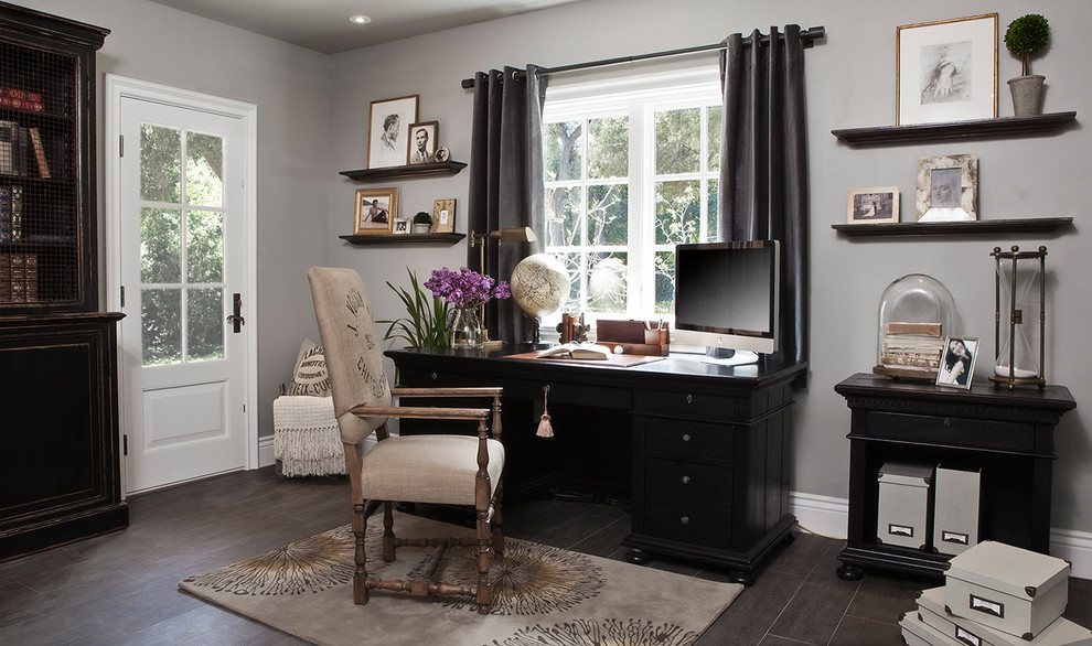 Inspiration for a timeless home office remodel in San Francisco
