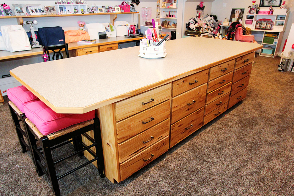 Beautiful Custom Craft Room, Jerome, ID Traditional Home Office