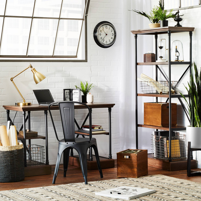 Black & Espresso Conway Home Office Furniture Collection Threshold