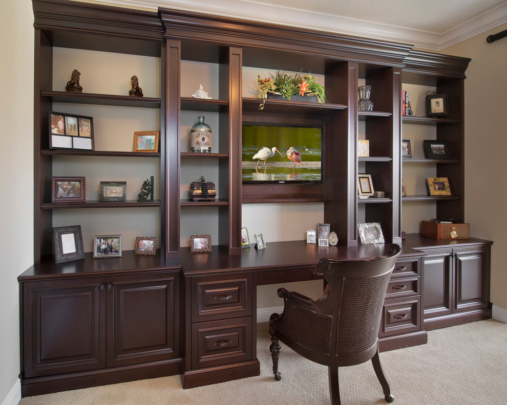 Built-Ins & Entertainment Units - Traditional - Home Office - Miami ...