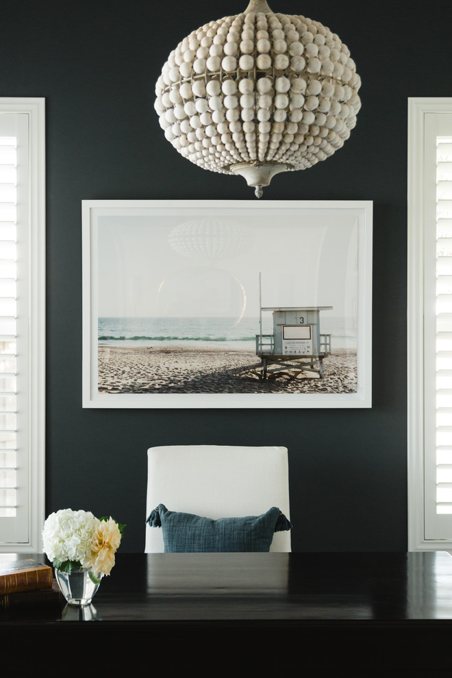 Inspiration for a coastal home office remodel in San Diego