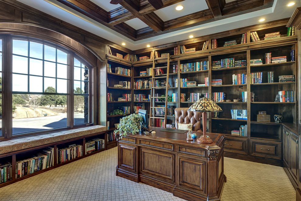 Home office - traditional home office idea in Denver