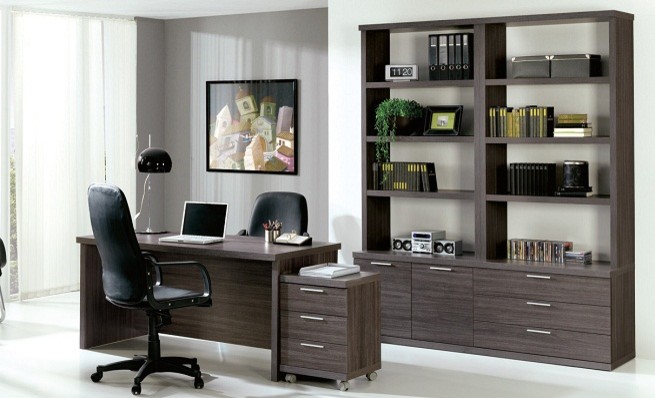 Home office - contemporary home office idea in Mexico City