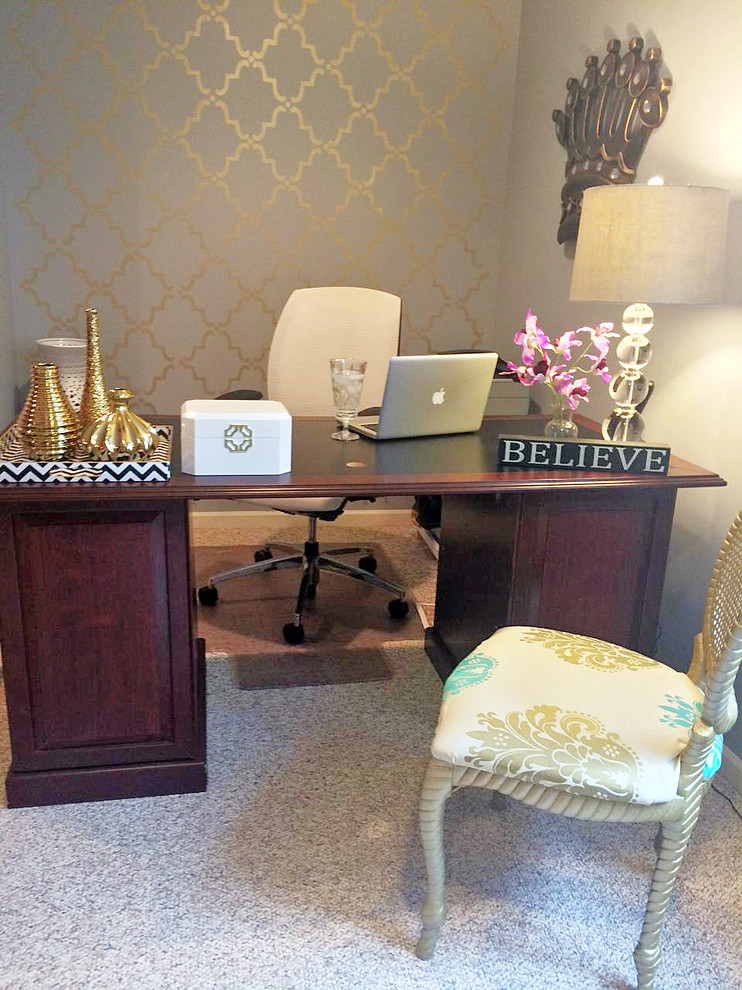 Client Home Office Modern Home Office Denver by Julie Kay