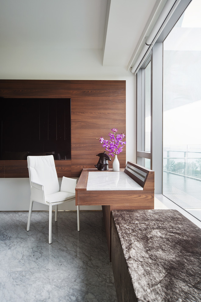 Example of a minimalist home office design in Singapore