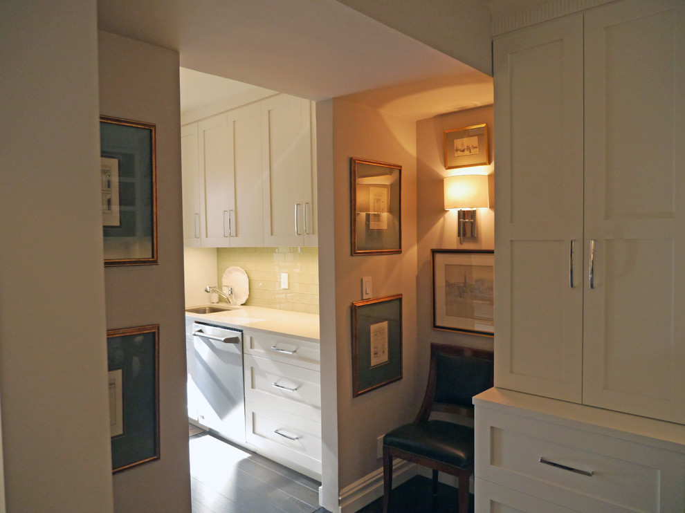 Houzz - Home Design, Decorating and Remodeling Ideas and Inspiration ... - Contemporary Apartment Renovation With Original Built-Ins