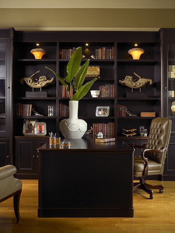 Contemporary Home Office/Library Wall Unit Contemporary Home Office