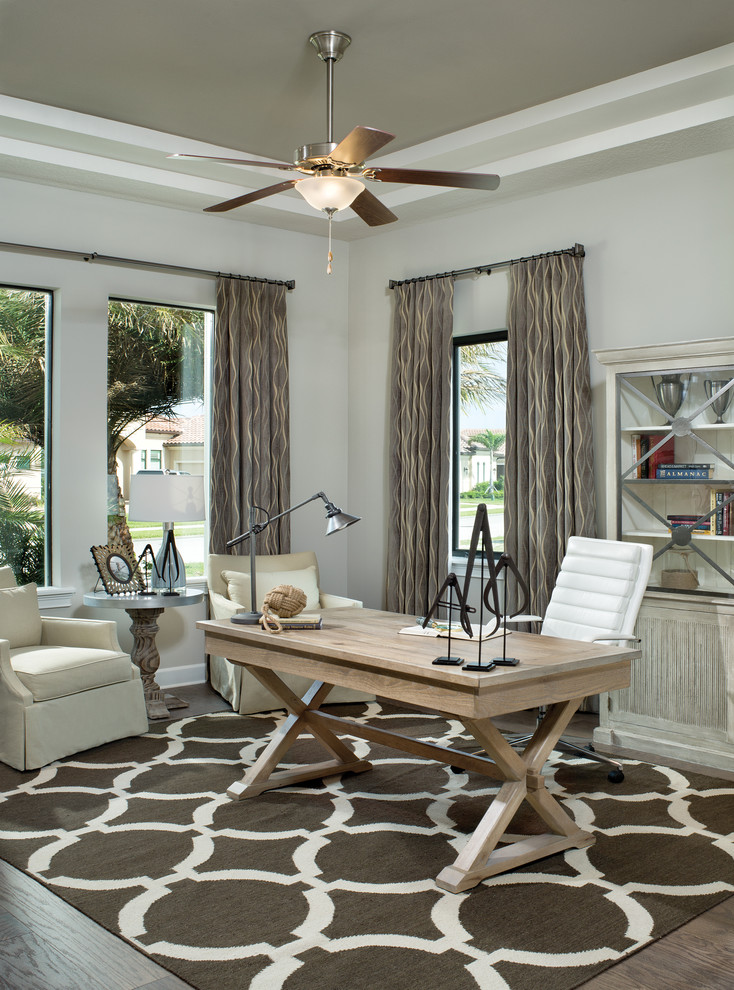 Inspiration for a beach style home office in Orlando.