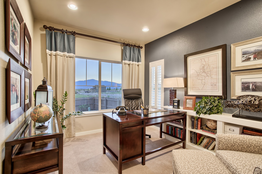 Cordera Transitional Home Office Denver by User Houzz