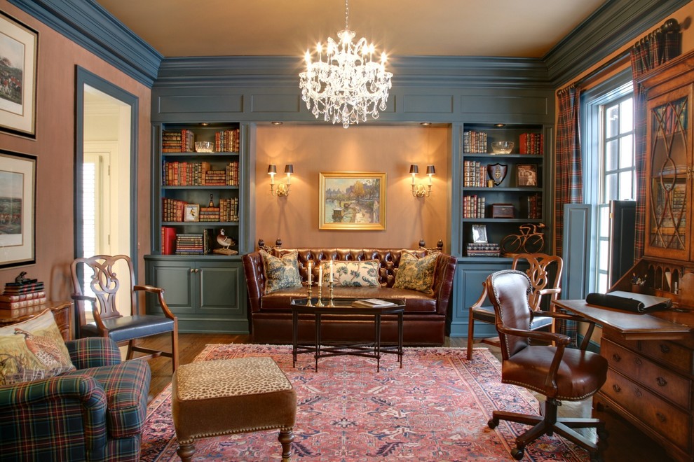 Inspiration for a victorian home office remodel in Other