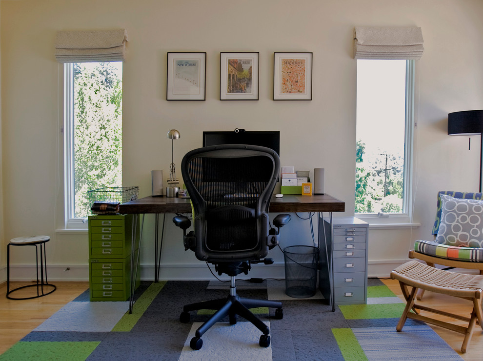 Cozy meets Clean Mill Valley, CA Contemporary Home Office San
