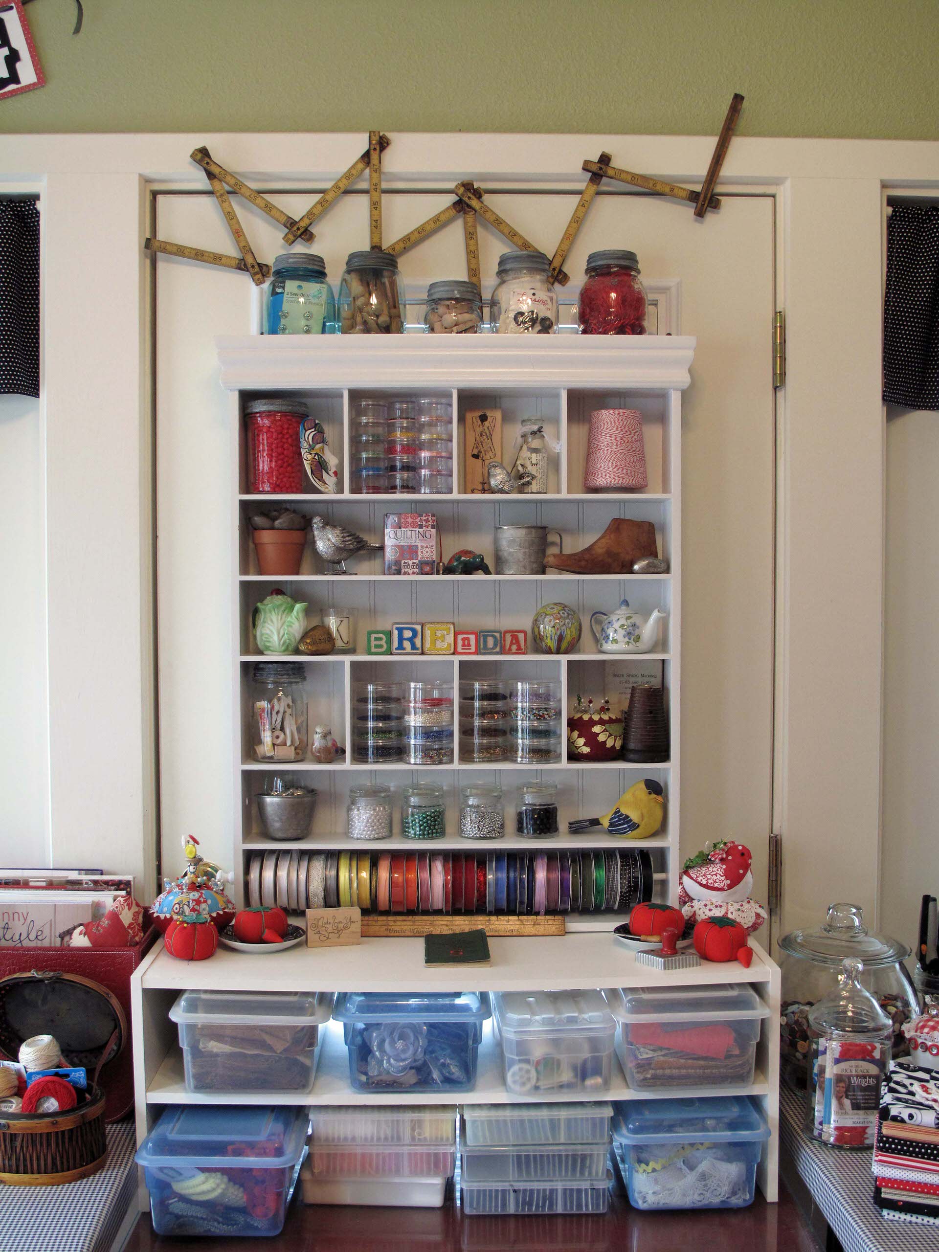 Sewing Room Organization  Sewing Room Storage Ideas