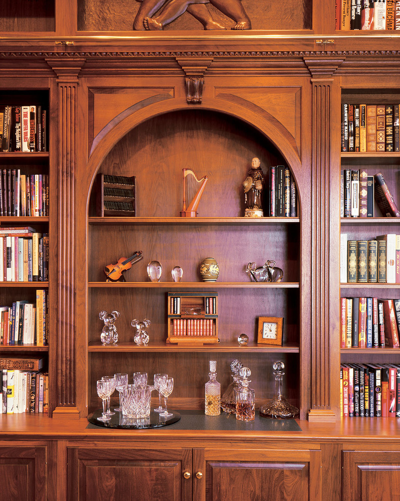 This is an example of a traditional home office in New York.