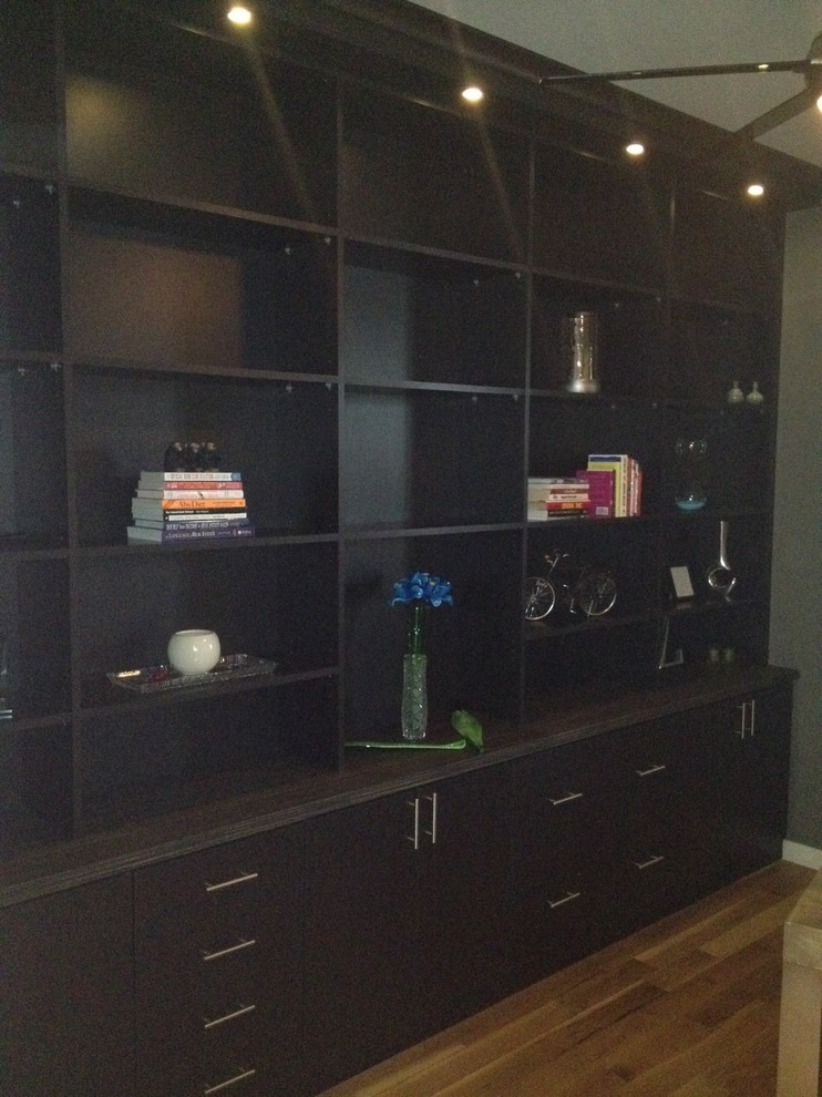 Custom Bookcase Contemporary Home Office Denver by California