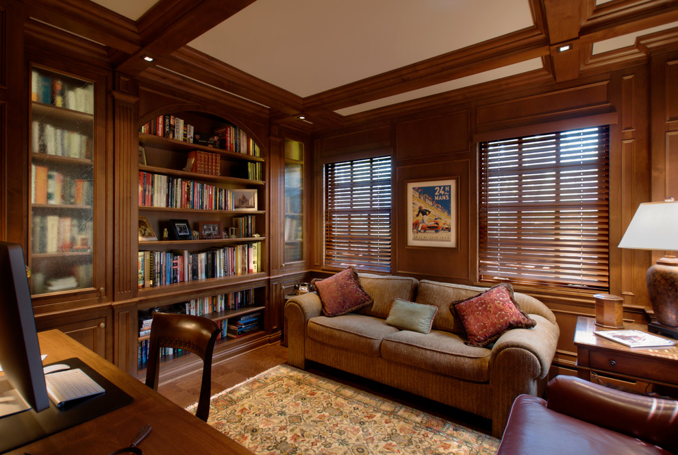 Custom Bookcases in Home Office Traditional Home Office Chicago