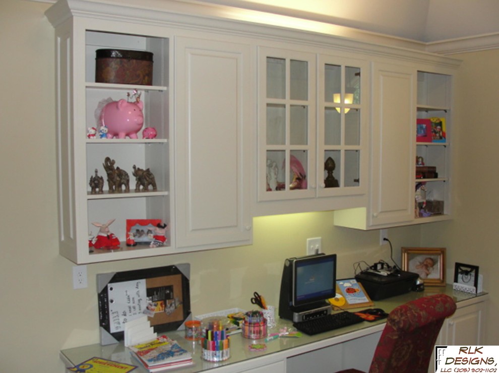 CustomDesigned and Installed Desks and Bookcases Traditional Home