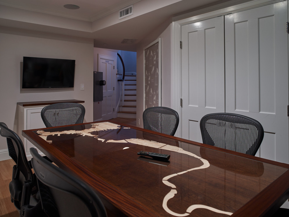 Custom Home Board Room Traditional Home Office Boston by