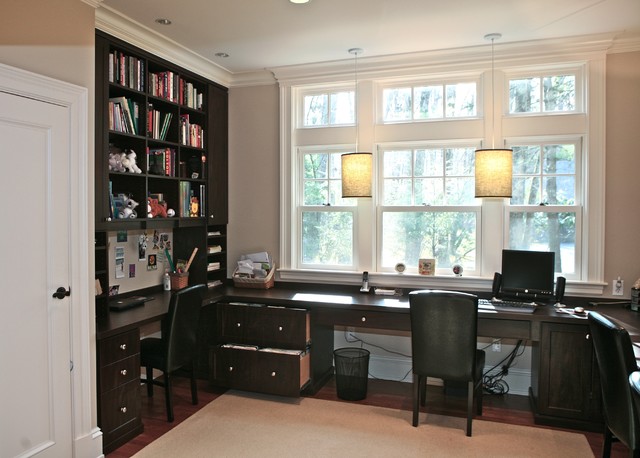 Custom Home Offices, Office Built-in Design