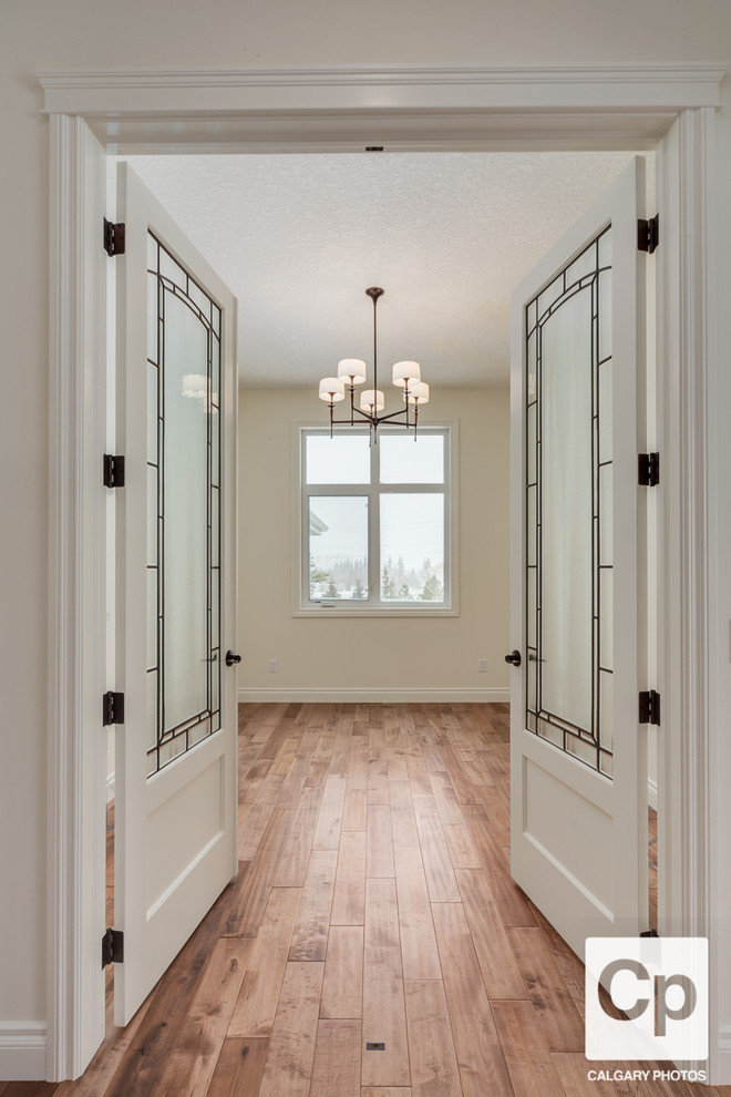 Custom Kananaskis Estate Home Contemporary Home Office Calgary