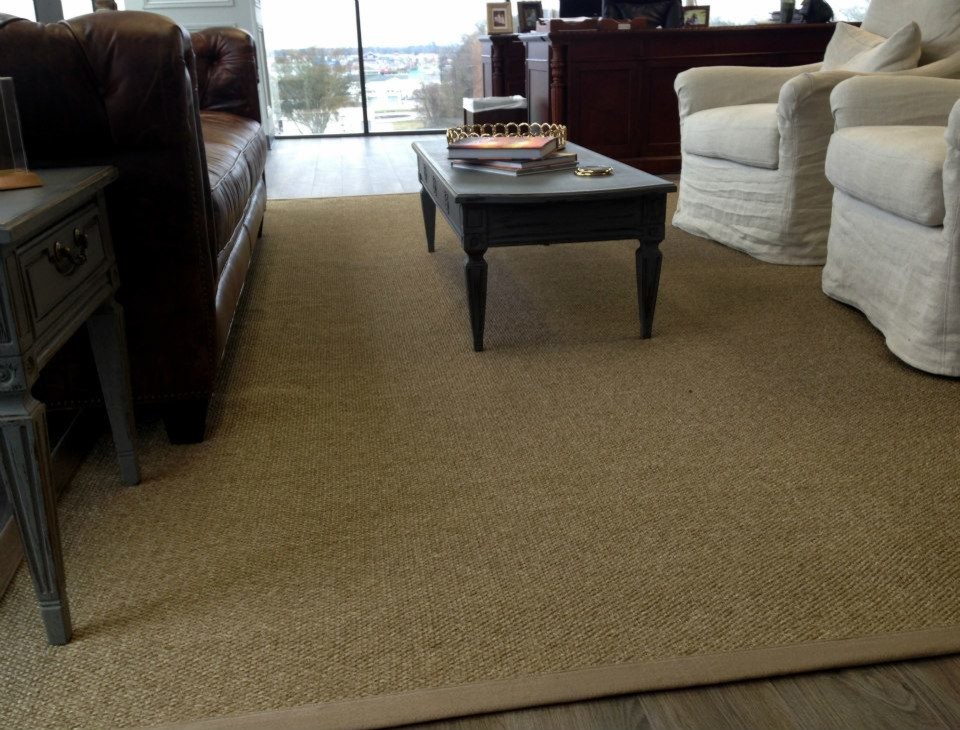 Custom Sized Sisal Rug Industrial Home Office New Orleans by