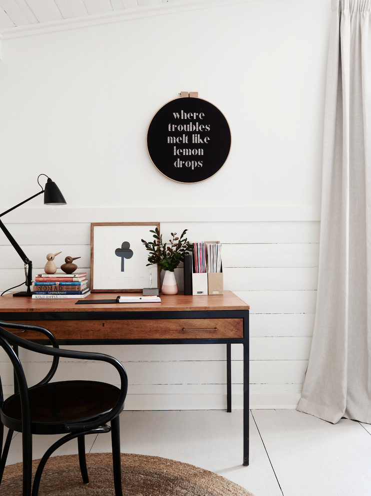 Home office - scandinavian home office idea in Melbourne