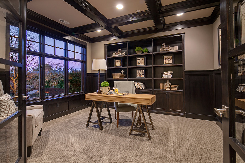 Den/Home Office Contemporary Home Office Seattle by Chaffey