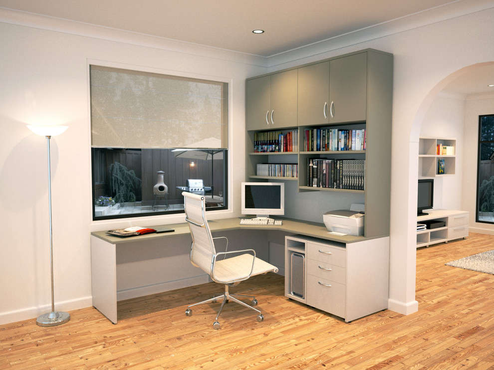 Desk with Hutch - Modern - Home Office - Melbourne - by Home Office