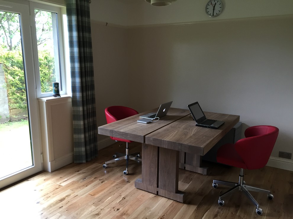 Doris P Swivel Chairs in a Home Office Contemporary Home Office