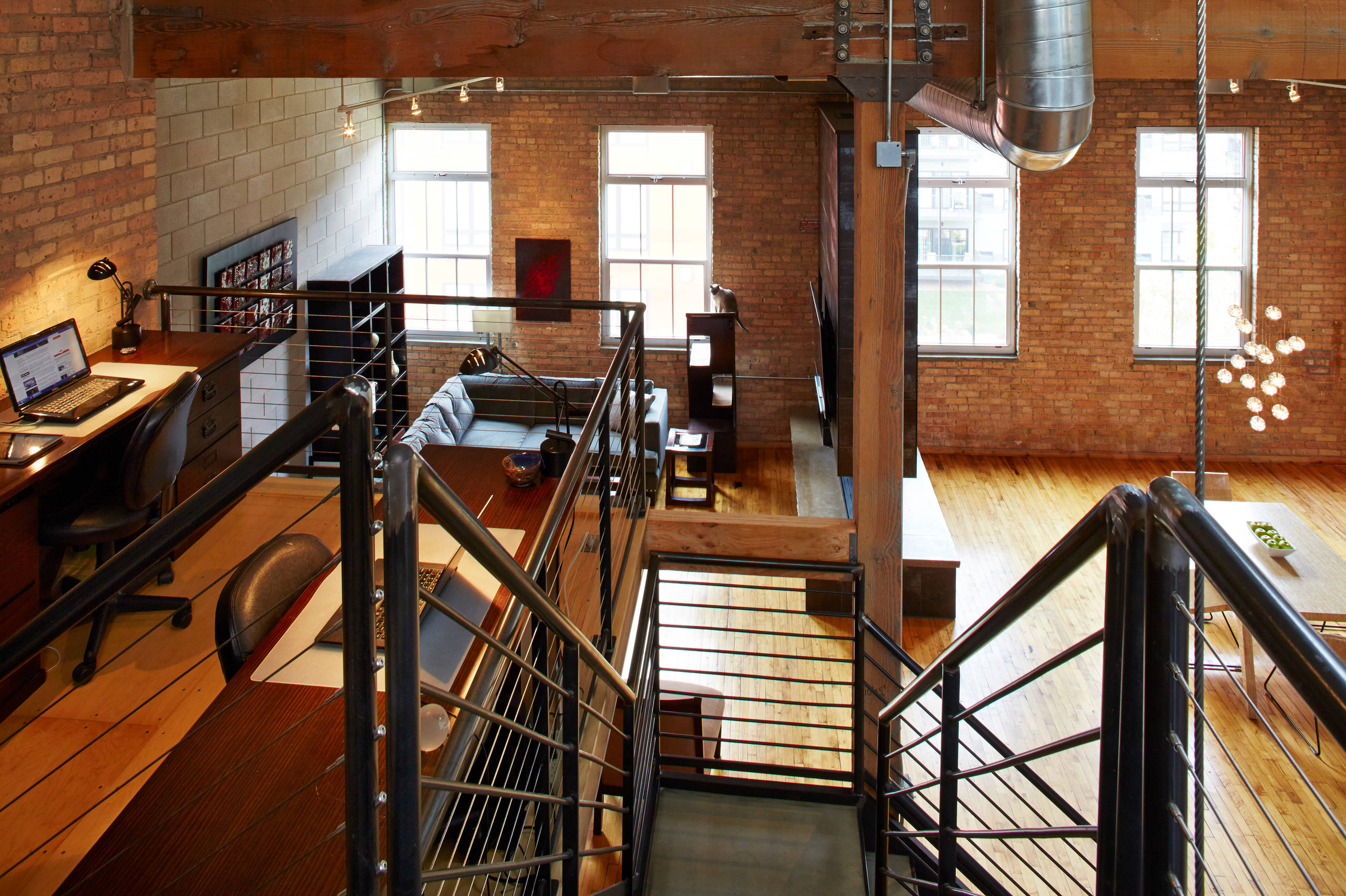 Downtown Industrial Loft - Industrial - Home Office - Minneapolis - by  White Crane Construction | Houzz