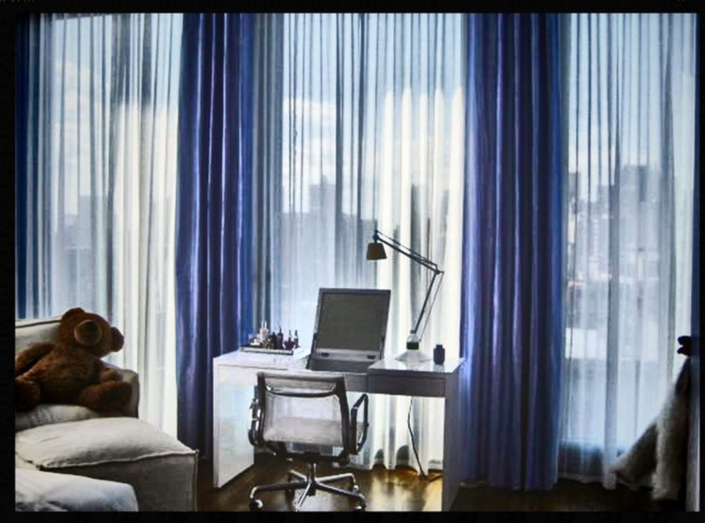 Drapery Modern Home Office New York by Distinctive Window Treatment Plus Houzz UK