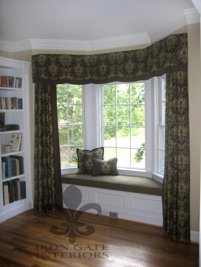 Drapery Panels Traditional Home Office Richmond by Iron Gate