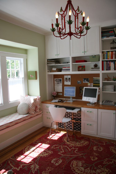 サンフランシスコにあるエクレクティックスタイルのおしゃれなホームオフィス・書斎の写真