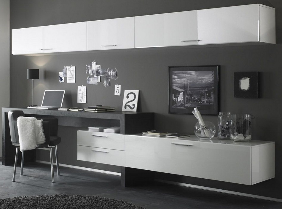 Пример оригинального дизайна: кабинет в стиле модернизм
