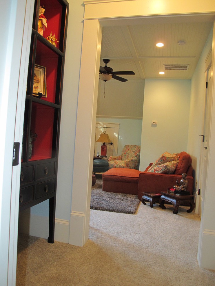 Entry alcove Eclectic Home Office Atlanta by Custom Dwellings