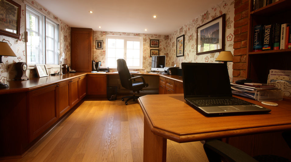 Family home reinvented Transitional Home Office London by