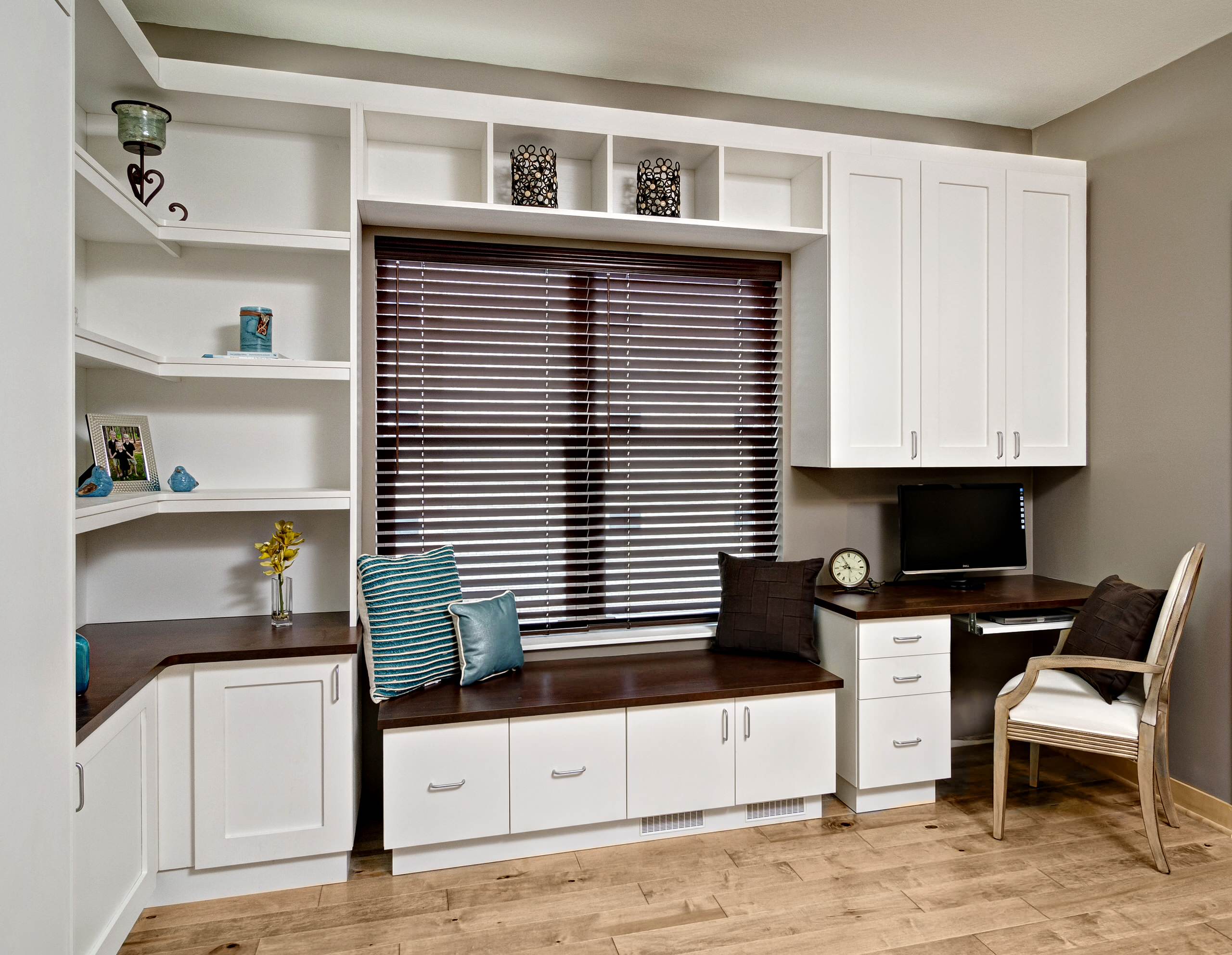 window bench with desk