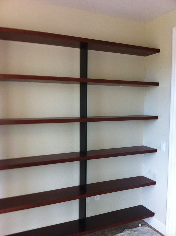 Floating Bookshelves Contemporary Home Office Tampa by Florida