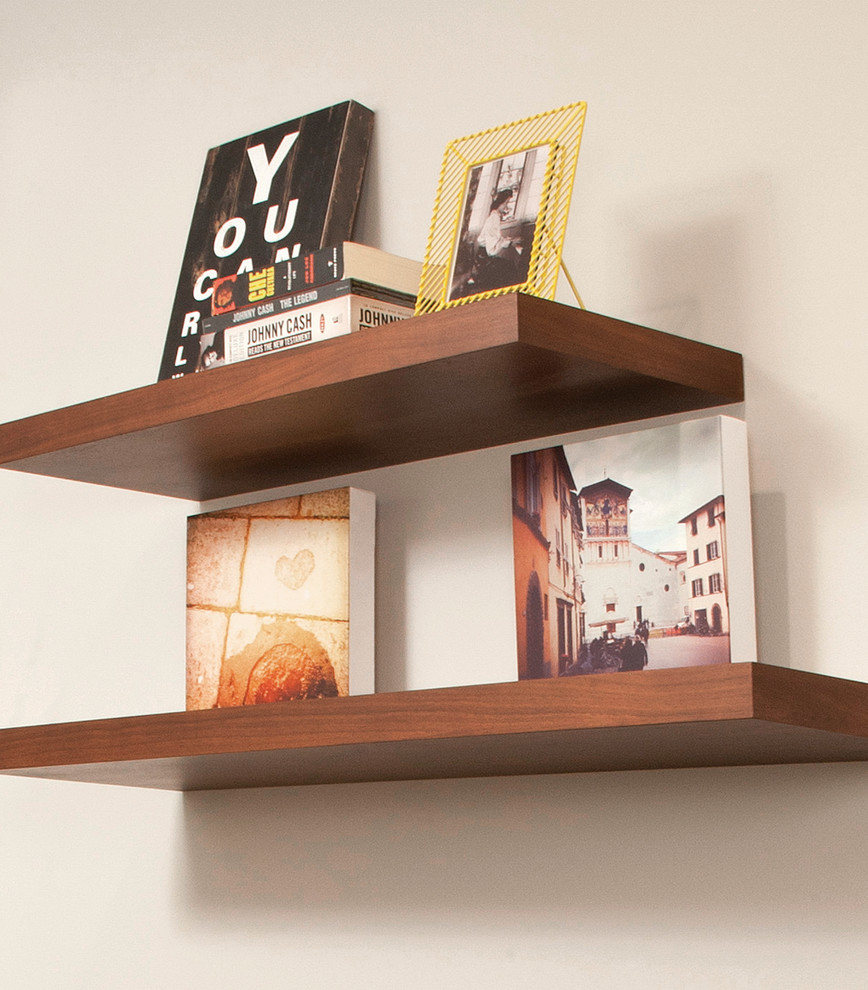 Floating Shelves Modern Home Office Seattle by Bellmont