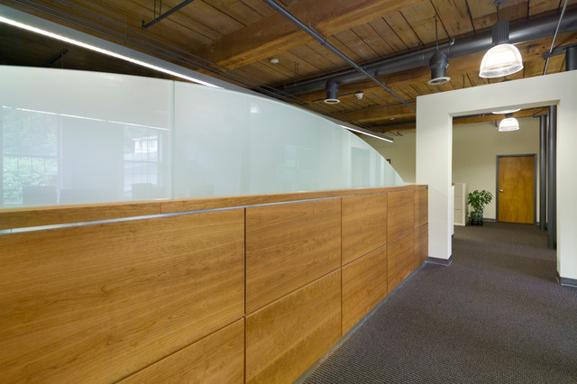 Frameless Glass Walls And Partitions Contemporary Home Office New York By American